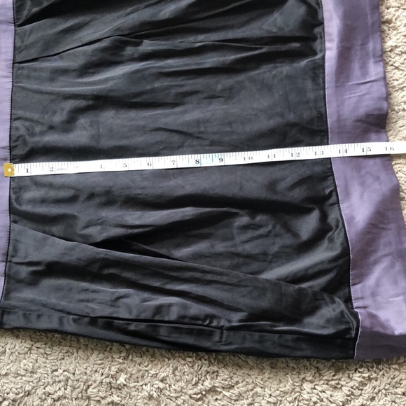 Grass Black Gray Satin Strapless Party Going Out Dress M - Picture 11 of 12